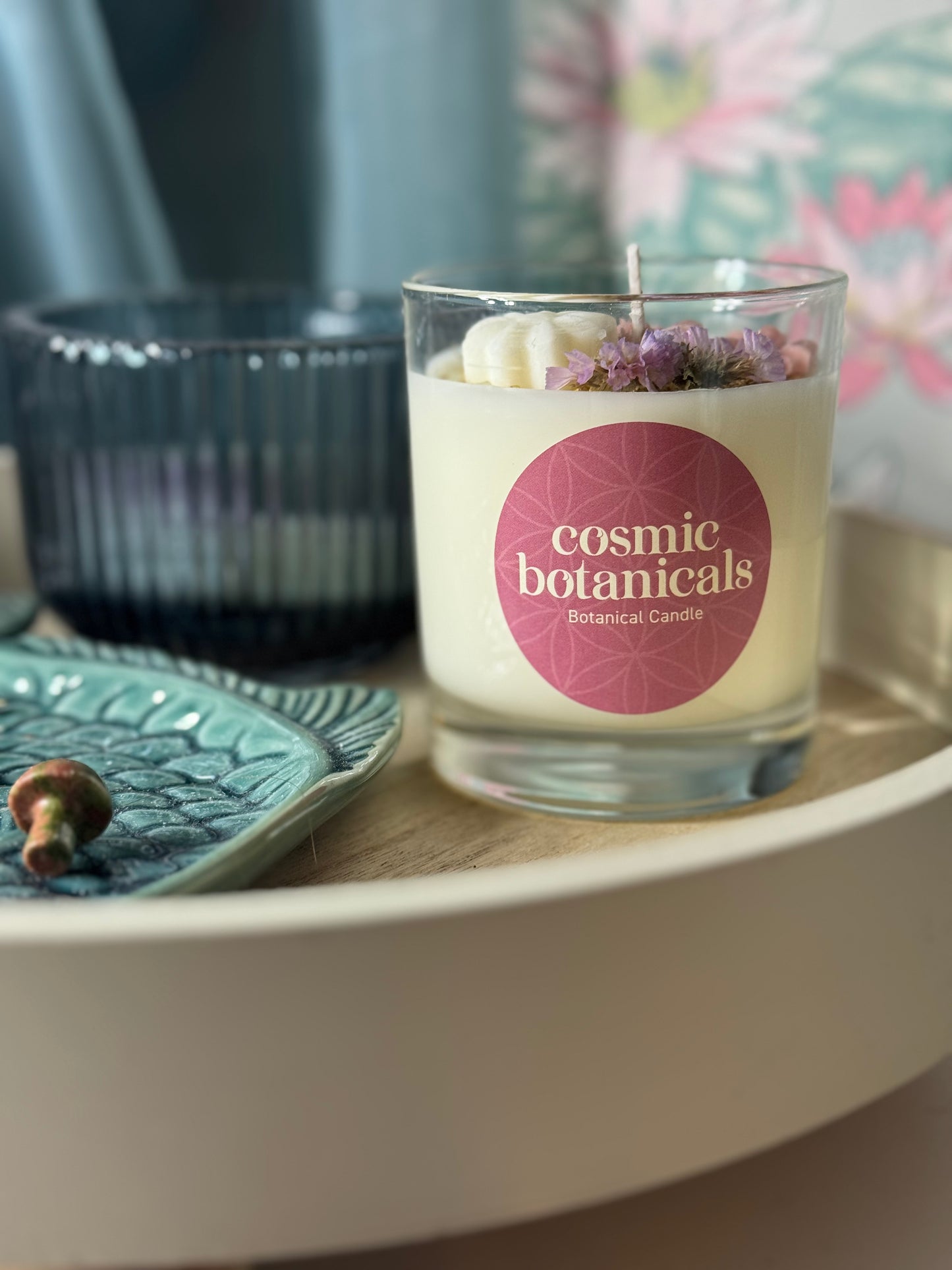 Rosewood and Velvet Botanical soy wax candle  30cl